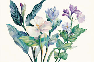 draw detailed fruit, plant, or anything with engraving style