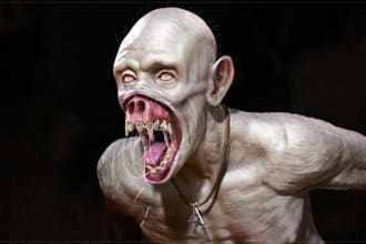 sculpt realistic 3d head and bust models for 3d printing statues and collectible