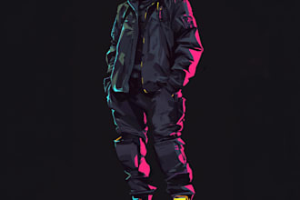 do fantasy, sci fi, cyberpunk character art