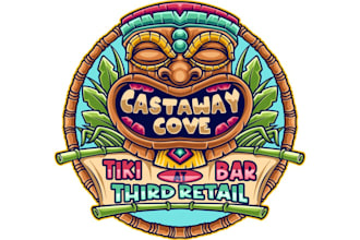 design castaway cove tiki bar third rail logo