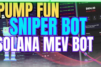 create a solana,bot,sniper,bot front running,bot volume,bot uniswap,bot