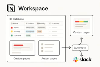 build custom notion databases with smart automations