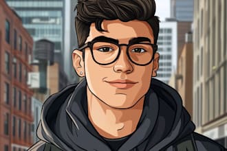 draw a amazing gta style cartoon portrait from your photo