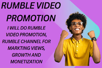 do rumble video promotion, rumble channel for markting views, growth and