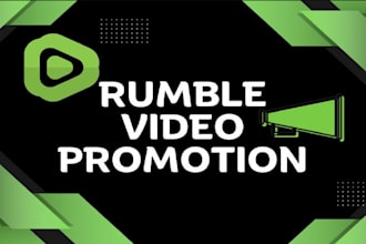 promote your rumble video or channel for massive exposure