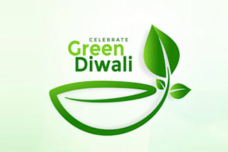 eco friendly and environmental logo design green and natural