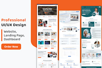 design professional UI UX, landing page, website in figma