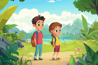 create cartoon character or avatar in vectors