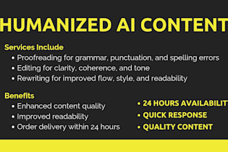 humanize ai content proofread and rewrite