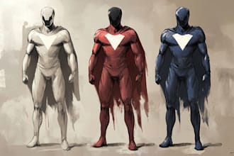 draw you in any of your favorite superhero character