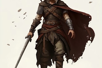 draw your original and dnd character art with my art style
