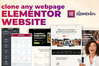 be your elementor expert clone any web page into elementor template