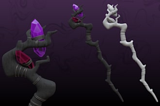 create 3d weapons for your game or project