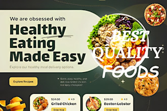 design unique wordpress restaurant website with food order, delivery system