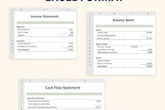 prepare financial statements from trial balance in excel