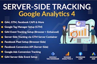 setup facebook capi and ga4 server side tracking via GTM