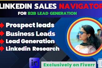 b2b lead generation and linkedin sales navigator highly business leads