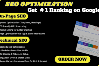 on page SEO and technical optimization for your website