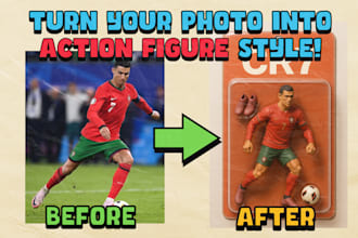 transform your photo to action figure style for gift with ai