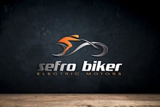 make vibrant beautiful bike hostel logo design