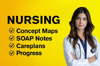 do concept maps, soap notes, careplans, progess nursing tasks
