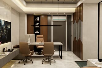 design modern office interiors 3d modeling and rendering