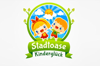 adorable professional daycare logo design for 24 hours
