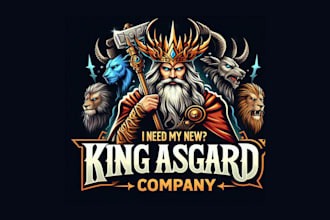 make different king asgard logo for your company