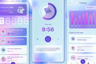 build habit tracker app, self improvement app emotion tracker app, safe care app