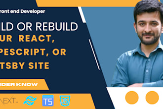 build or rebuild your  react, typescript, or gatsby site