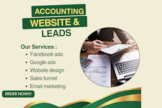 accounting website tax website finance website bookkeeping website landing page