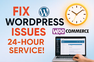 urgently troubleshoot fix and repair wordpress website fix website errors in 24h