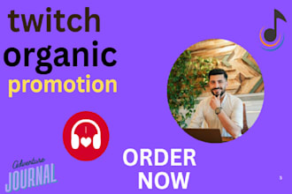 do twitch promotion  twitch channel organically to attract live viewers