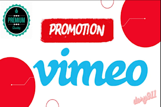 boost your vimeo video professional promotion to real audience