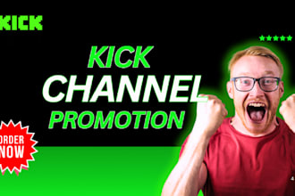 promote your kick channel for more organic views and followers