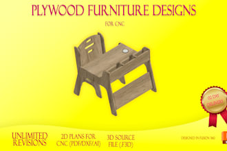 do plywood furniture modelling for cnc