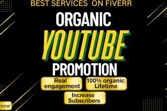 do organic youtube promotion for channel growth