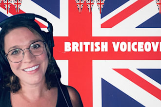 record a UK british female voiceover within 24 hours