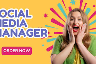 be your social media manager, content creator, daily posting on x,ig,fb, tiktok