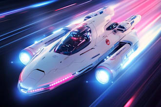 design spaceship, sci fi illustration and sci fi art