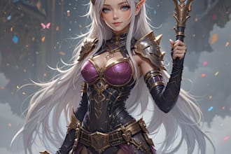 draw dnd art, creature, fantasy character, and dnd party