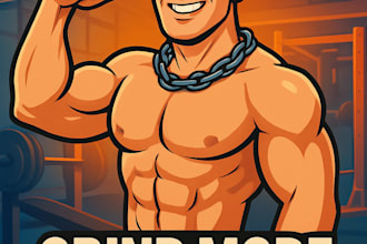 generatecustom gym character logo