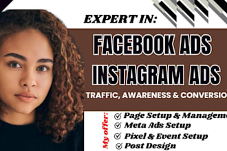 do shopify facebook ads, instagram ads, fb marketing, tik tok shop or meta ads