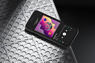 design vaporwave psychedelic 3d album covers
