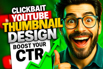 create attractive and amazing youtube thumbnail design
