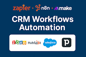 zapier and n8n expert to automate workflows and CRM