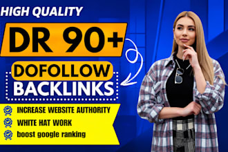 provide dr 90 dofollow contextual guest post backlinks