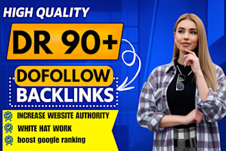 provide dr 90 dofollow contextual guest post backlinks