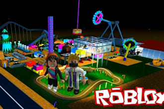 build entire roblox game, tycoon map, obby game,multiplayer roblox game,assets