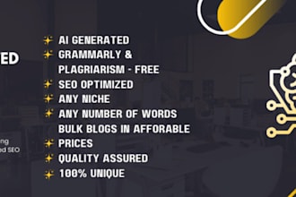 create ai generated blogs for SEO in bulk